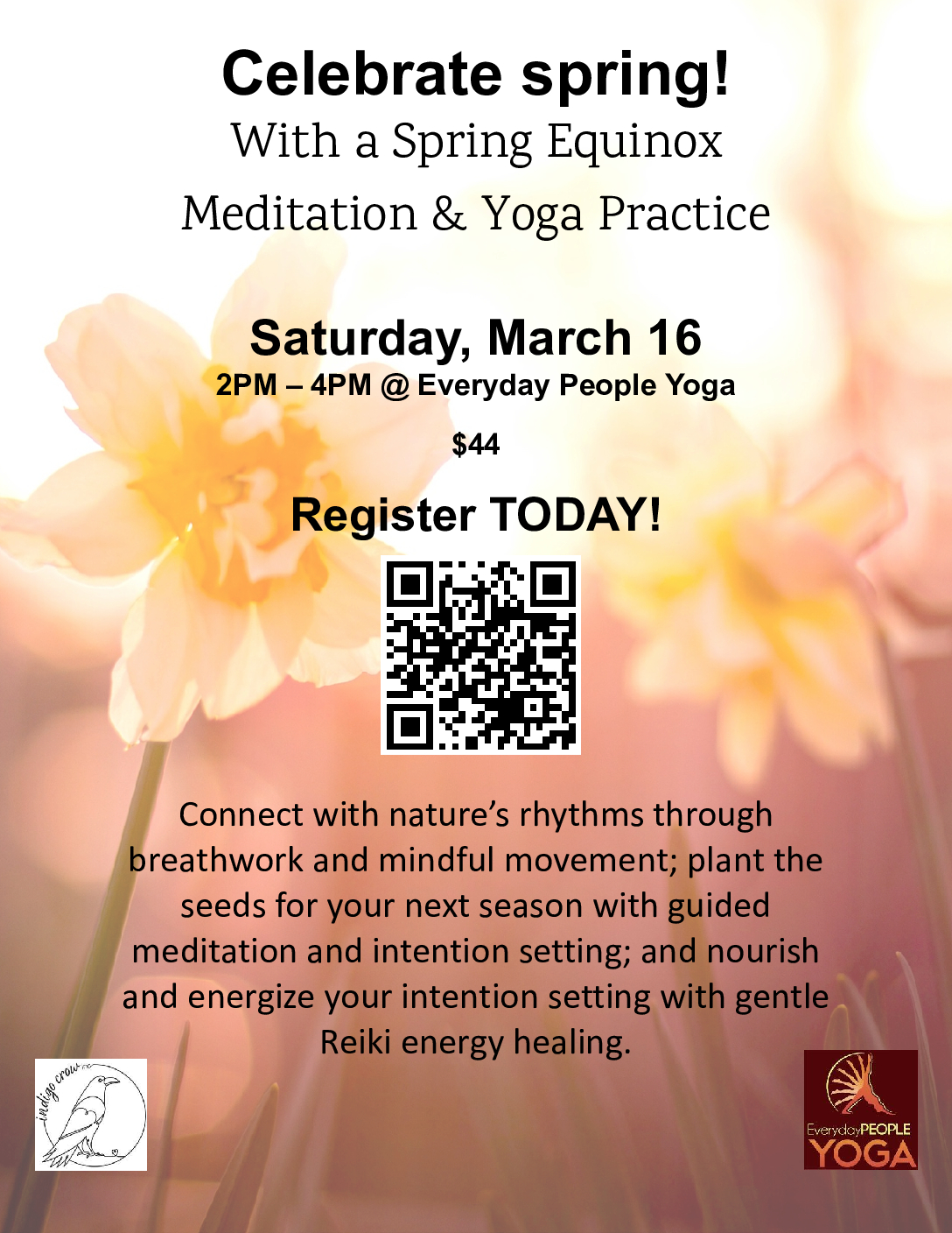 Celebrate Spring! With A Spring Equinox Meditation & Yoga Practice 